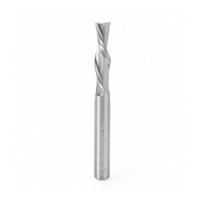 1/4" x 2-1/2" Down-Cut Spiral Plunge Bit, 2-Flute, 1/4" Shank, 1" Cutting Height