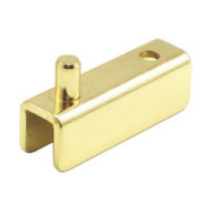 Glass Door Hinge, Polished Brass