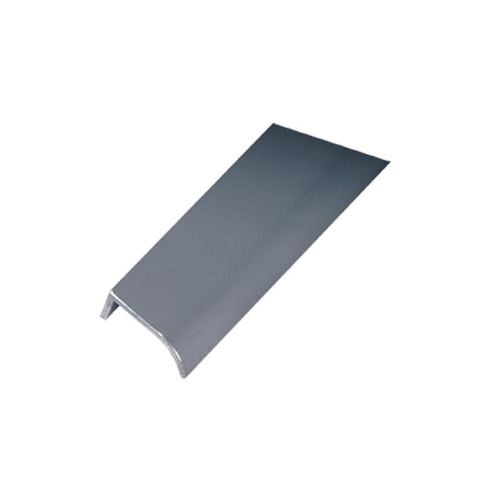 DP 6' No-Holes Drawer Pull, Satin Clear Anodized, 1/8" Width
