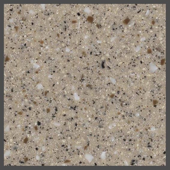 Solid Surface Sheet Color 656 River Rock Mosaic, 1/2" Thick 30" x 144