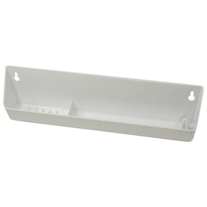 14" White Sink Front Accessory Tip-Out Tray