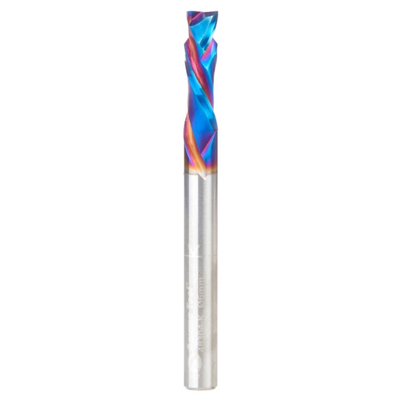 6mm Dia x 20mm CNC Solid Carbide Spektra Extreme Tool Life Coated Compression Spiral Bit, 2 Flute, 6mm Shank