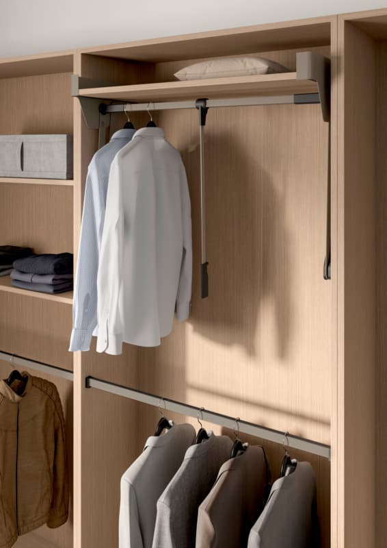 32.28" Conero Clothes Lift Long Handle, Champagne