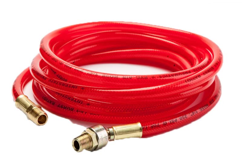 Surfprep 1/4" x 12' Air Hose with Swivel, Red