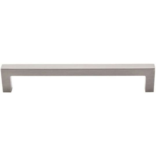 6-5/16" Asbury Square Bar Pull, Brushed Satin Nickel