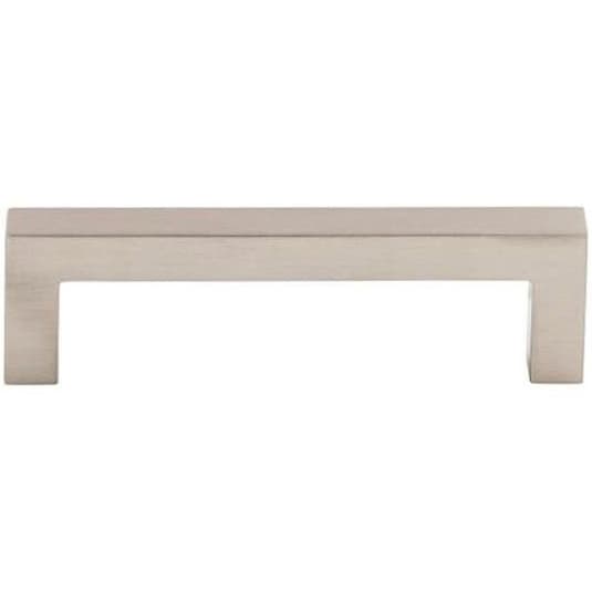 3-3/4" Asbury Square Bar Pull, Brushed Satin Nickel