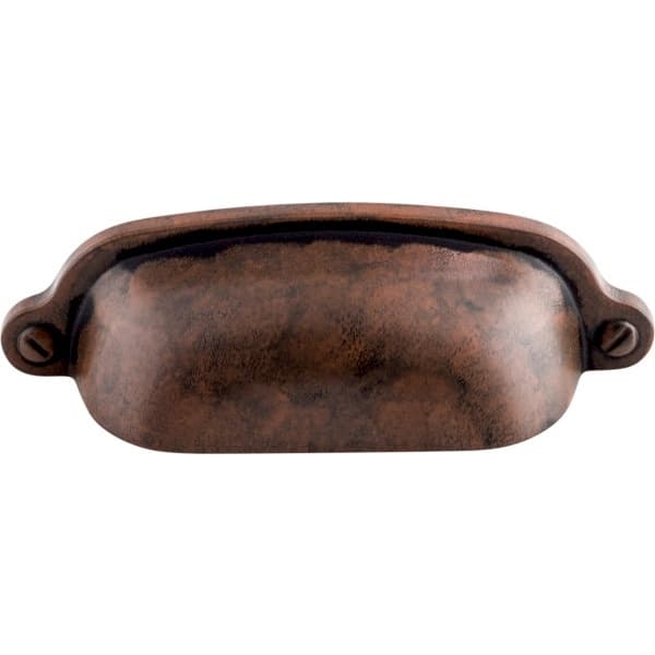 2-9/16" Dakota Charlotte Cup Pull, Patina Rouge