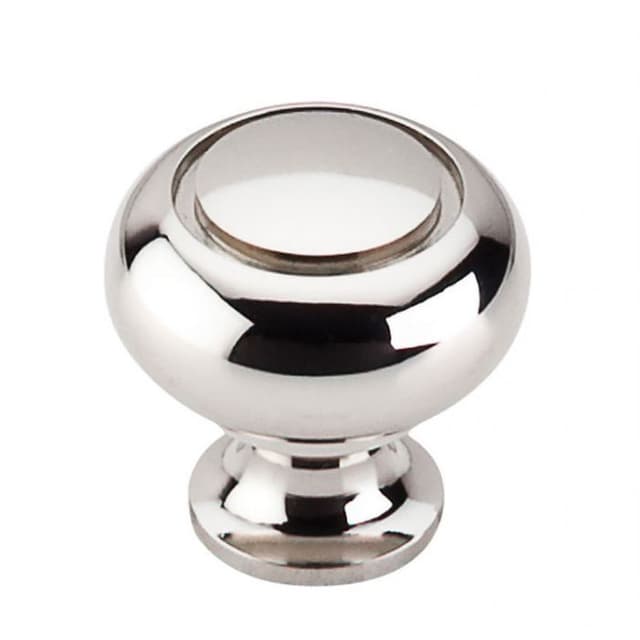 1-1/4" Asbury Ring Knob, Polished Nickel