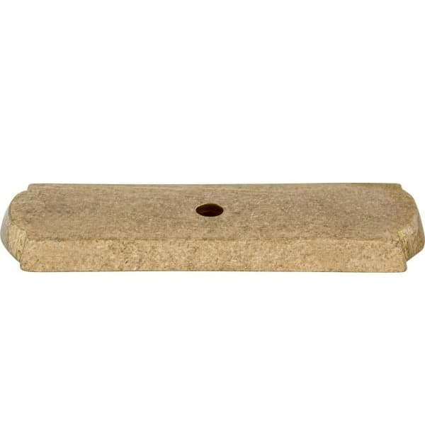 RECT BCKPLT 2 1/2" LT BRNZ, M1431