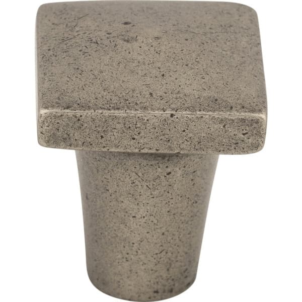 7/8" Aspen Square Knob, Silicon Bronze Light