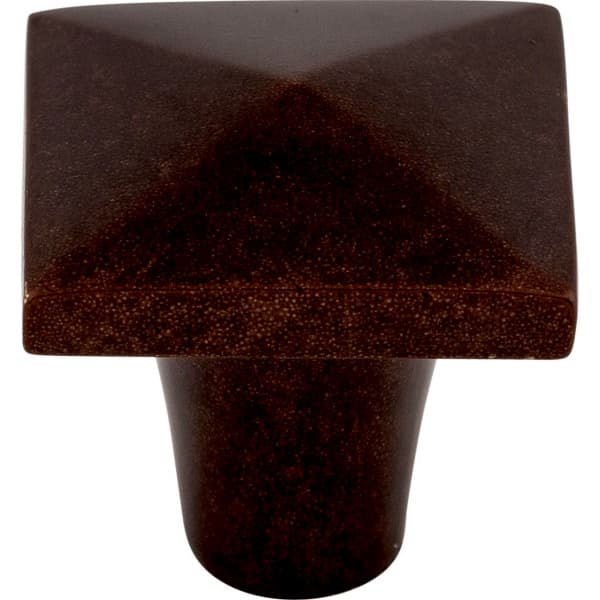 1-1/4" Aspen Square Knob, Mahogany Bronze