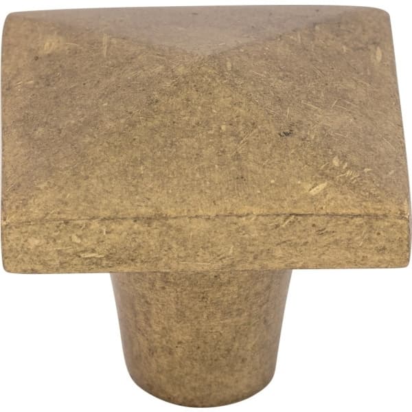 1-1/2" Aspen Square Knob, Light Bronze