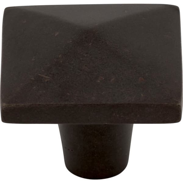 1-1/2" Aspen Square Knob, Medium Bronze