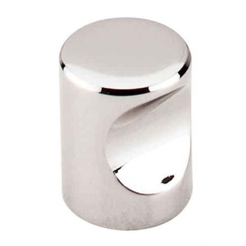 3/4" Nouveau Indent Knob, Polished Nickel