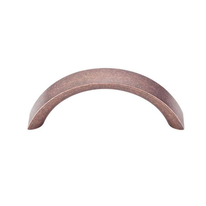 3" Nouveau Crescent Pull, Antique Copper