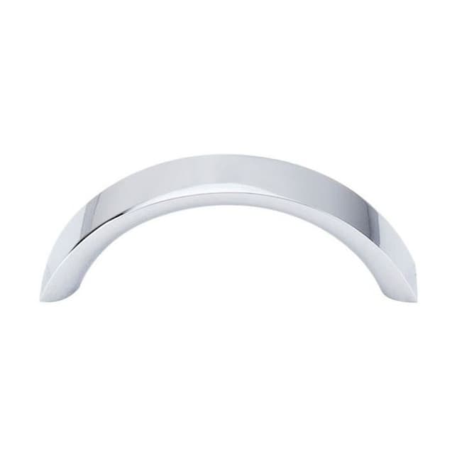 3" Nouveau Crescent Pull, Polished Chrome