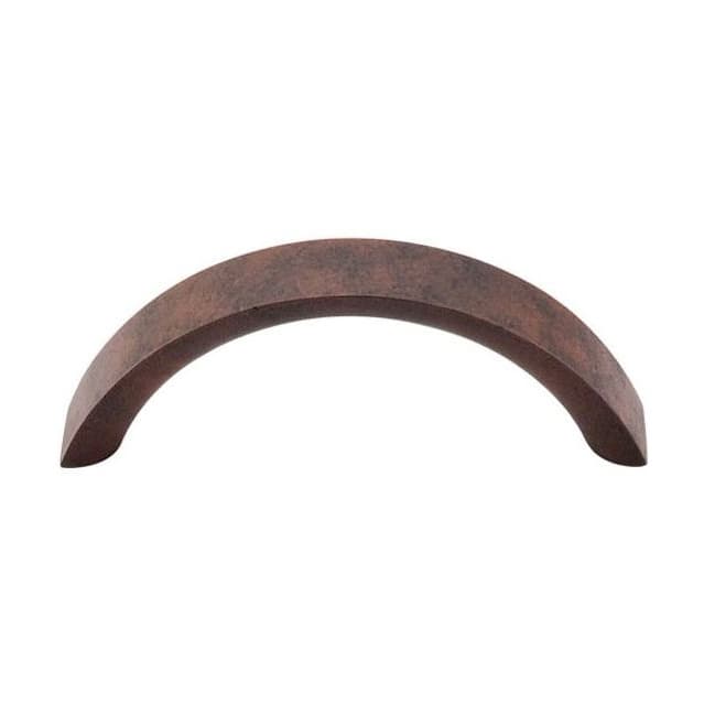 3" Nouveau Crescent Pull, Patina Rouge