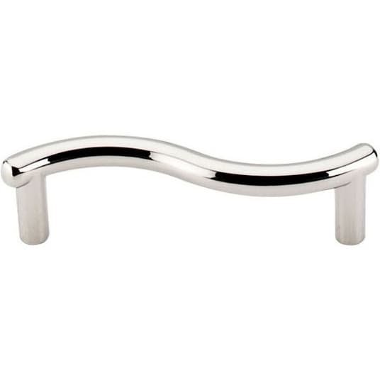 3" Nouveau Spiral Pull, Polished Nickel