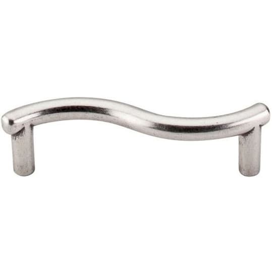 3" Nouveau Spiral Pull, Pewter Antique