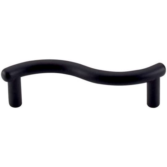 3" Nouveau Spiral Pull, Flat Black