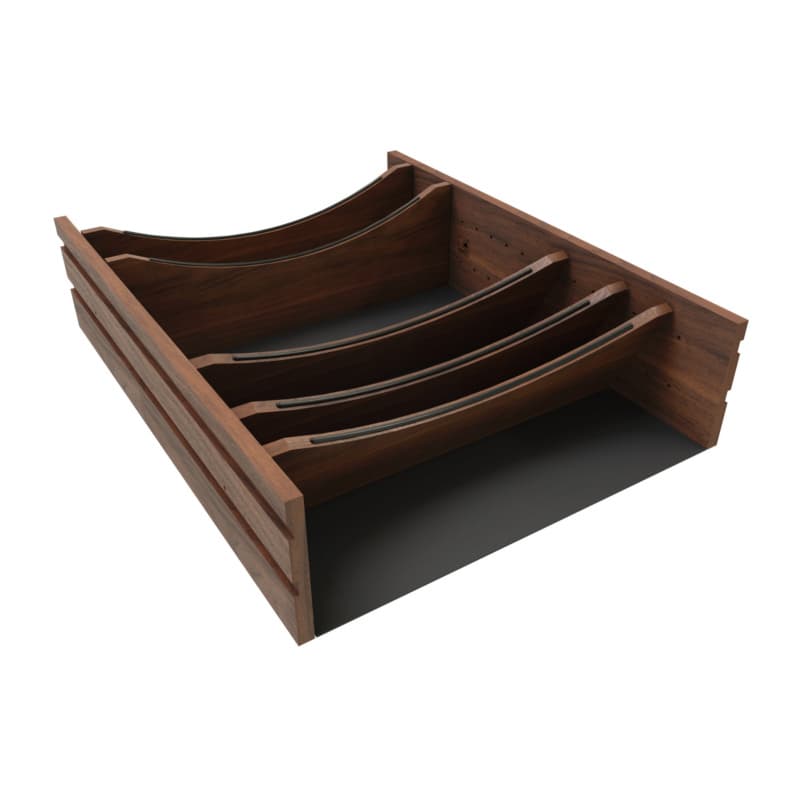 30" 4WDIVCC Deep Drawer Divider Insert, Dark Brown