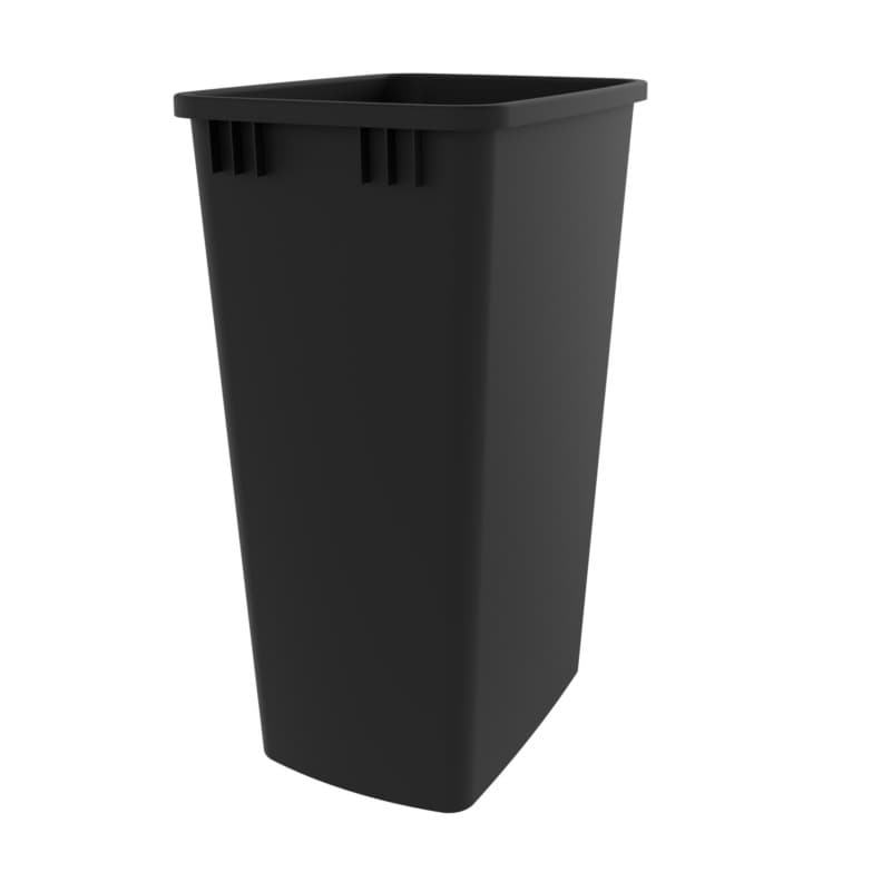 50 QT Replacement Waste Container, Black