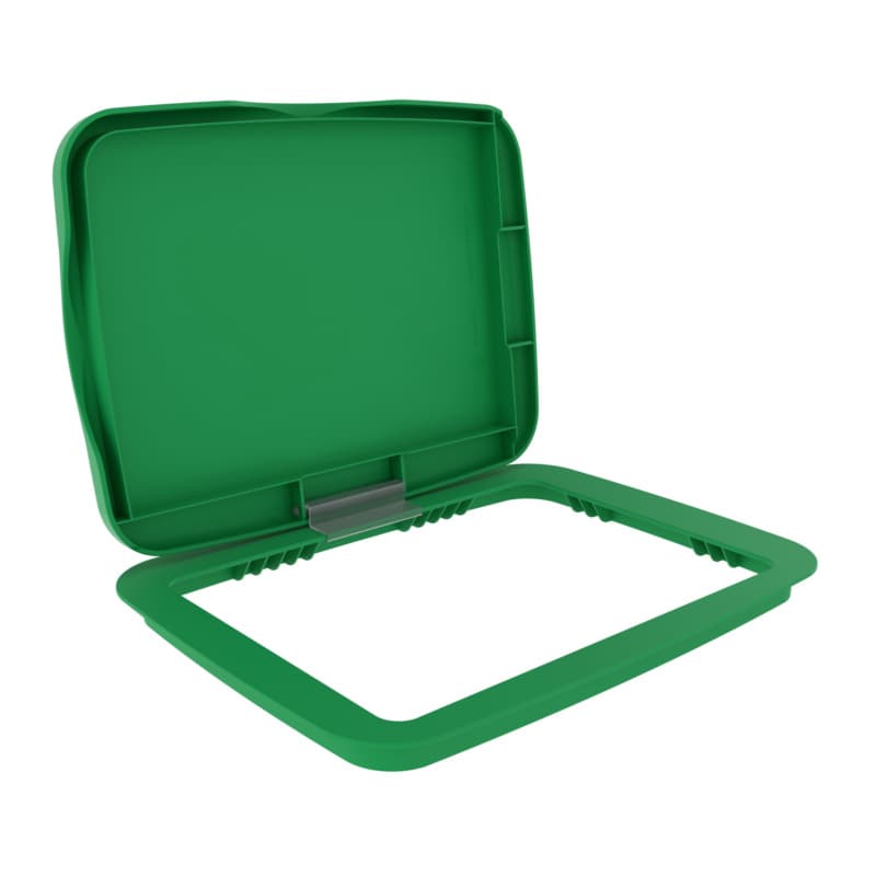 35/50 QT Waste Container Lid, Green
