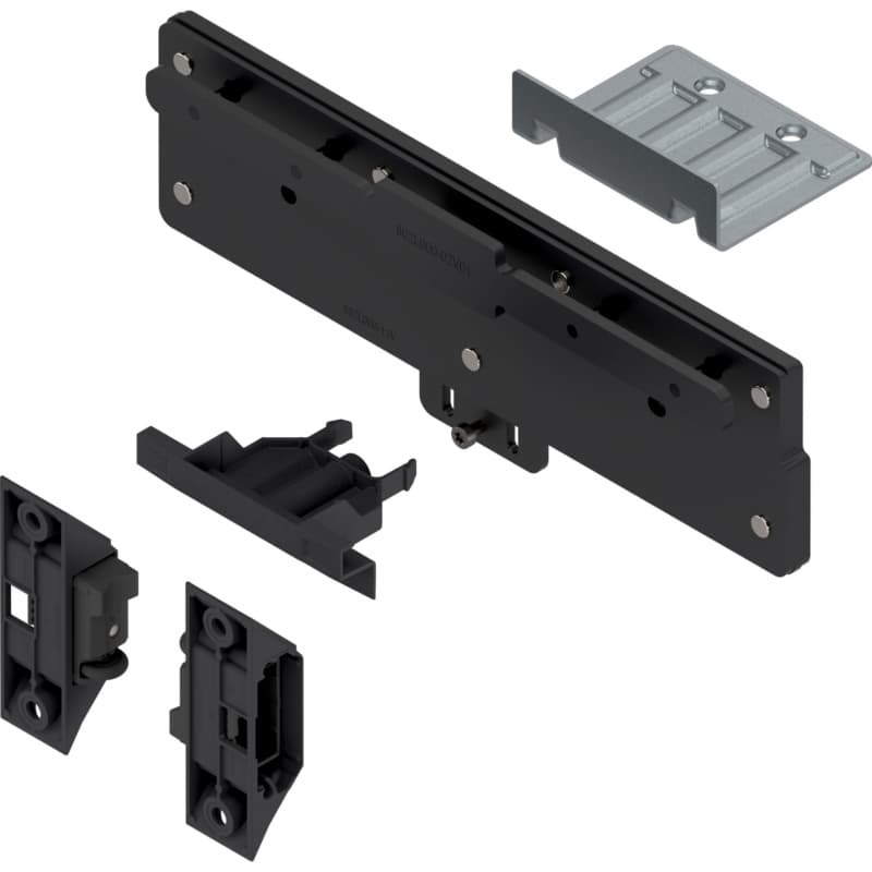 REVEGO duo Assembly Set for Two Double Doors, Black