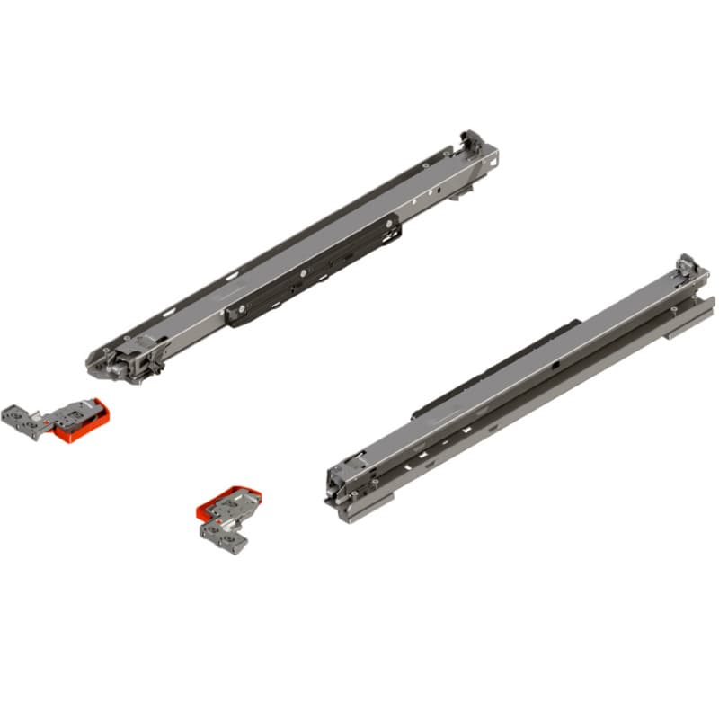 21" Movento 769 Undermount Drawer Slide for 5/8" Drawer Material, 135 lb Capacity Full Extension with BLUMOTION Soft-Closing
