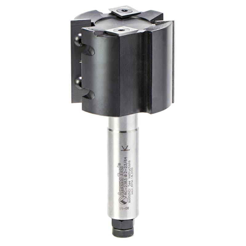 2-3/8" Dia x 2" CNC Insert Straight Rabbeting 2+2 Design, 2 Flute, 3/4" Shank