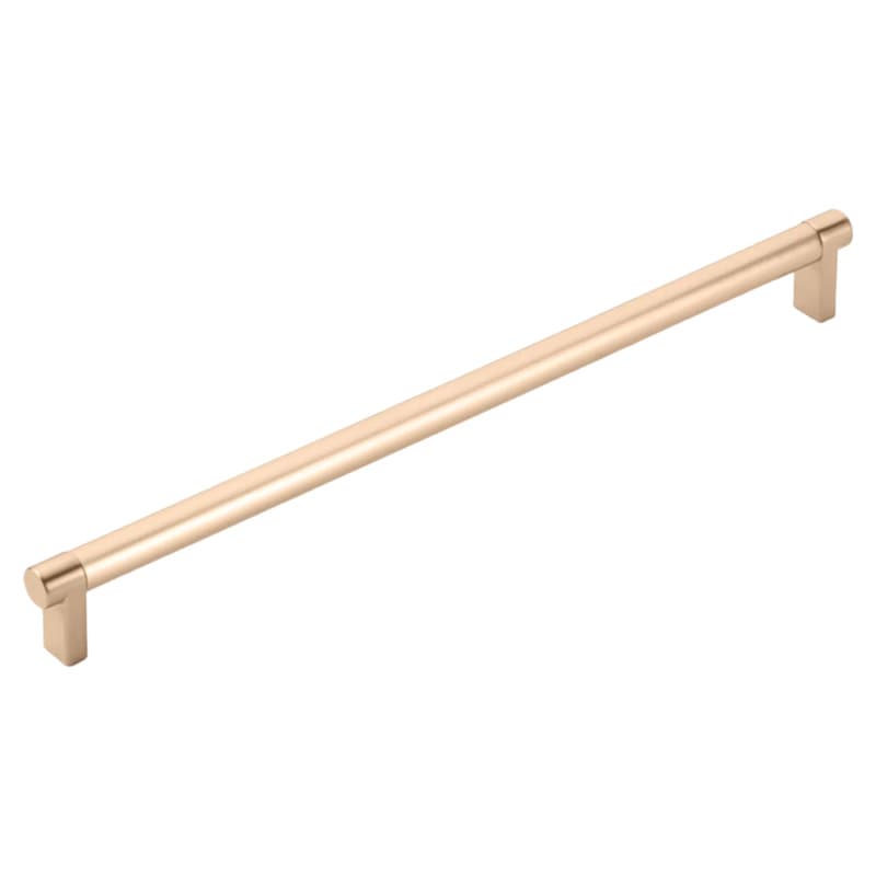 12" Select Rectangular Stem Smooth Cabinet Pull, Satin Copper/Satin Copper