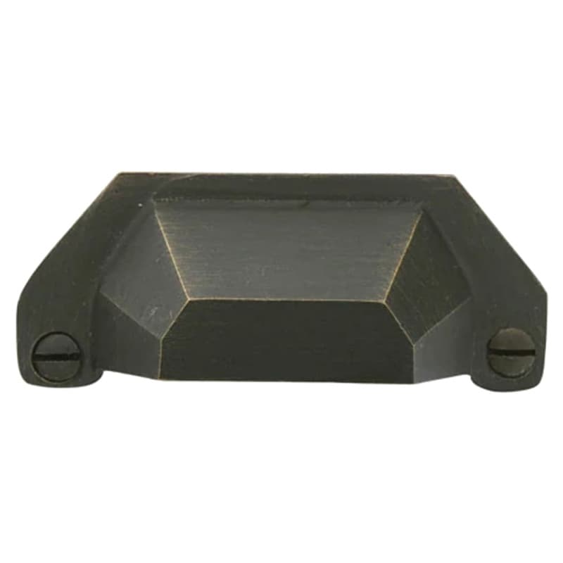 4" Sandcast Bronze Bin Cabinet Pull, Medium Bronze