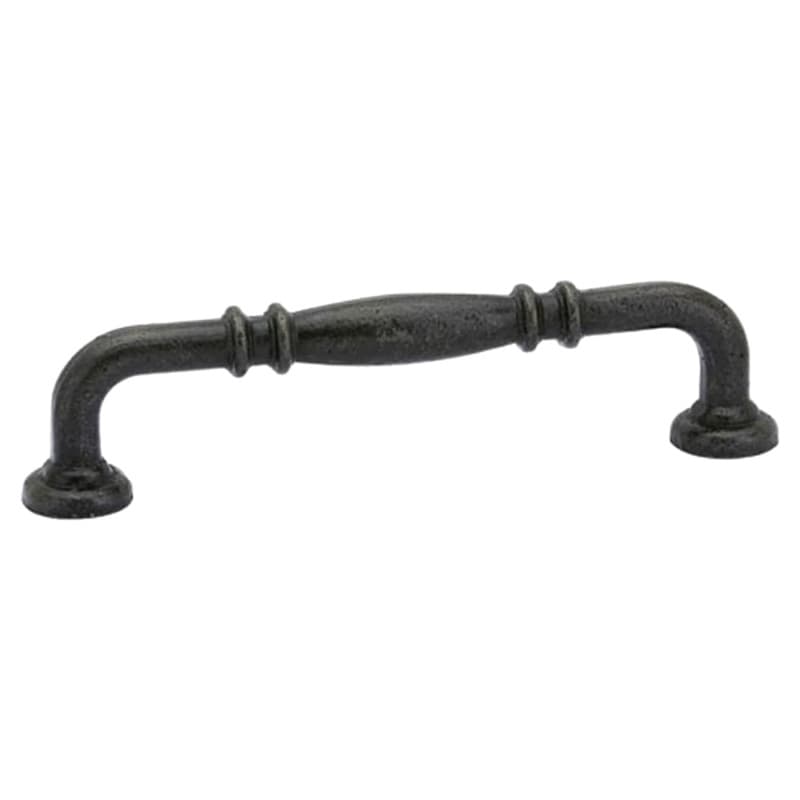 3-1/2" Ribbed Cabinet Pull, Flat Black Bronze
