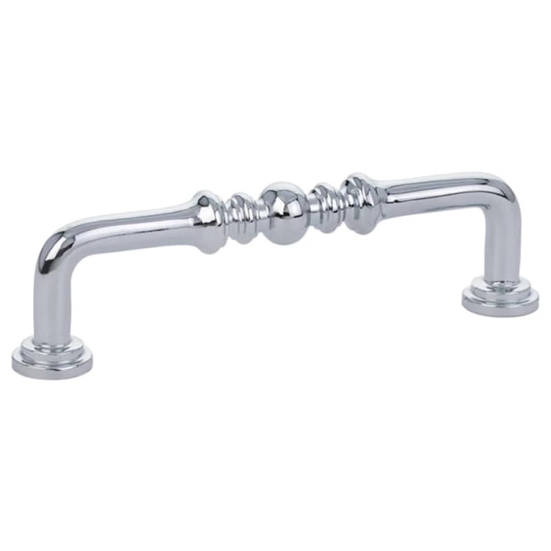 6" Spindle Cabinet Pull, Unlacquered Brass