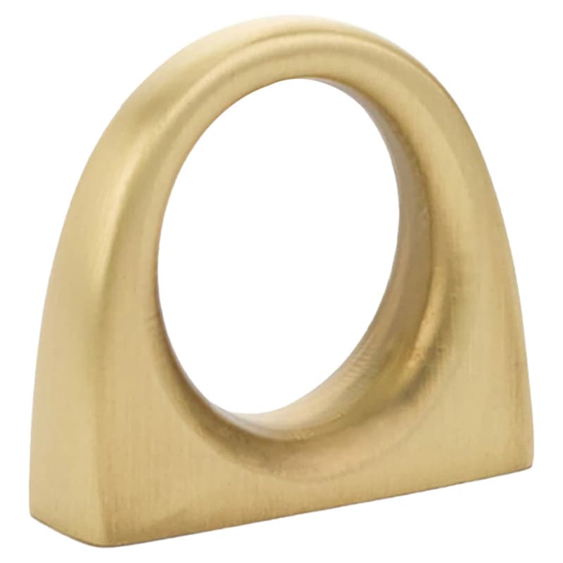 1" Ring Cabinet Knob, Unlacquered Brass