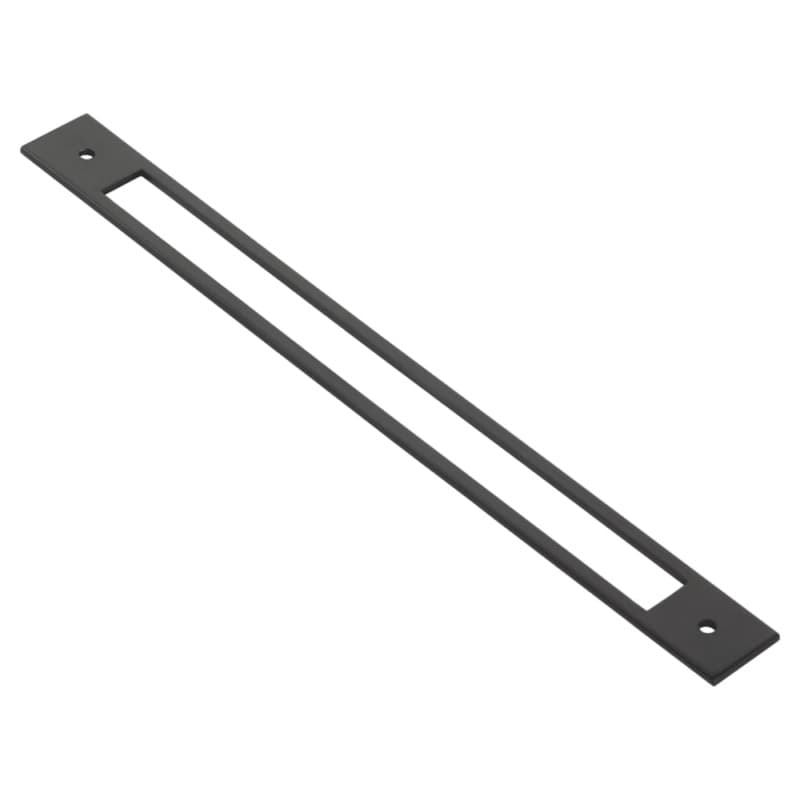 5-1/4" Modern Cabinet Backplate for Pull, Flat Black
