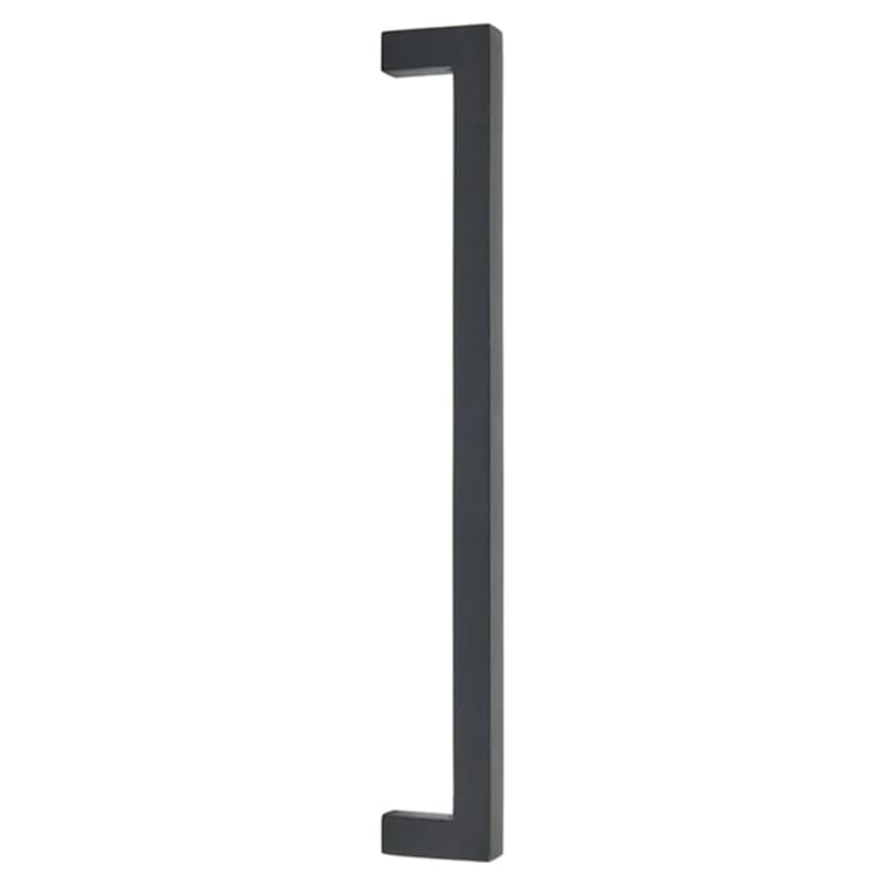 12" Rustic Modern Rectangular Concealed Surface Mounting Appliance Pull, Flat Black Bronze