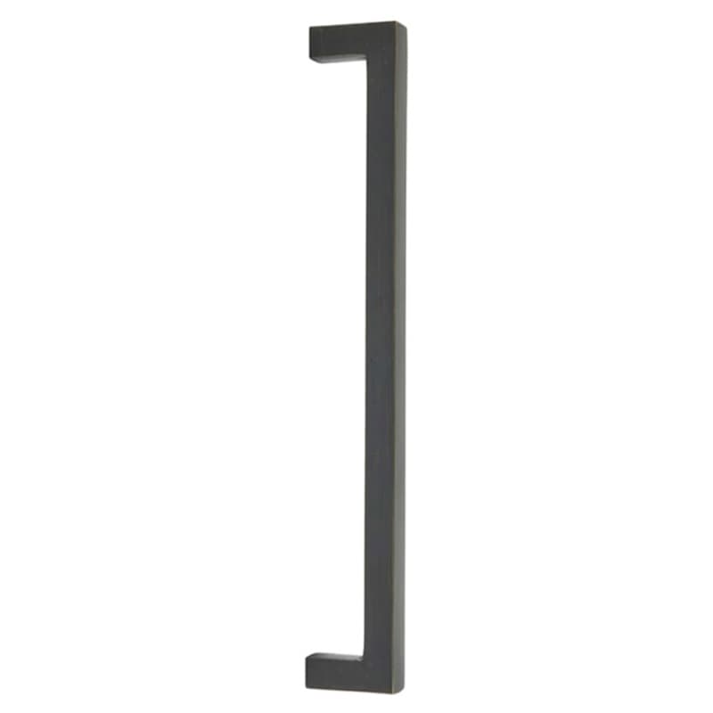 12" Rustic Modern Rectangular Concealed Surface Mounting Appliance Pull, Medium Bronze