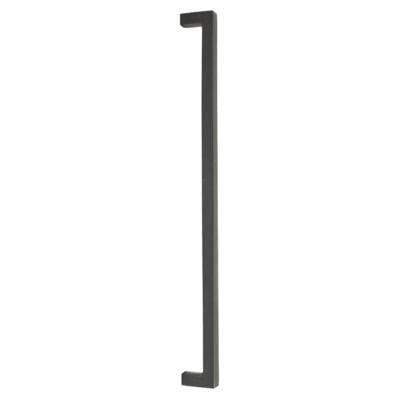 18" Rustic Modern Rectangular Concealed Surface Mounting Appliance Pull, Medium Bronze