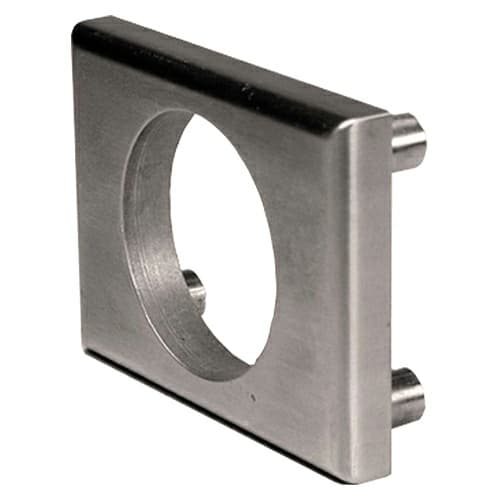 1/8" Thick Through Bolt Plate, Stain Chrome