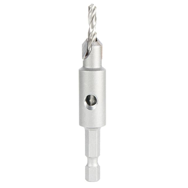 3/8" Carbide Tipped Replacement Countersink Bit with Slow Spiral M2 Drill, #8 Screw
