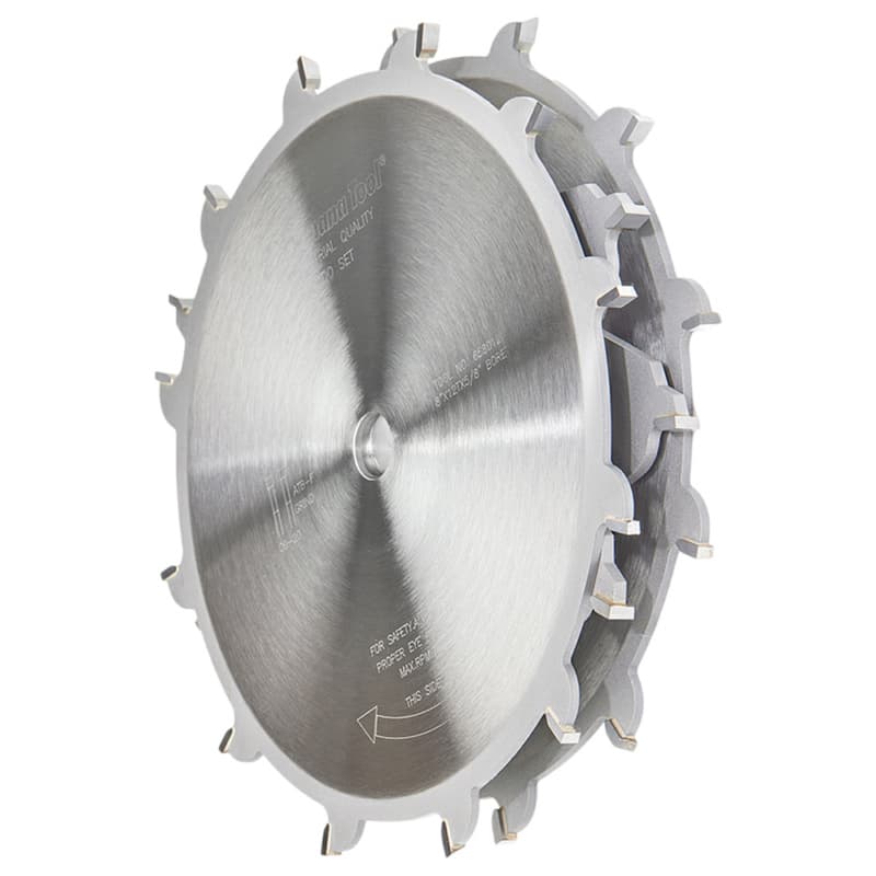 8" Dia x 12 Teeth Dado Set with Three 2-Wing Chippers