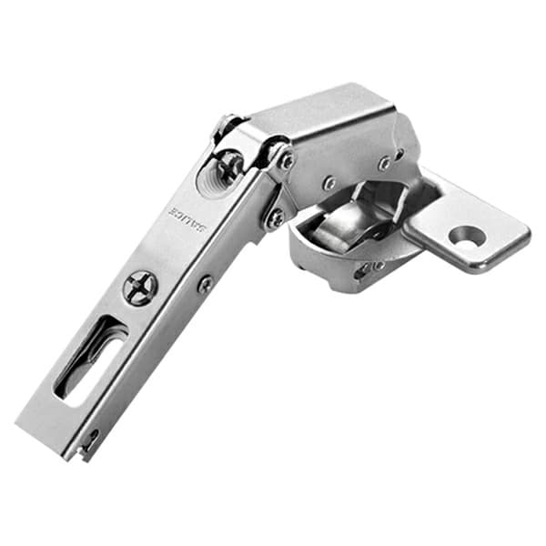 Series 200 Pie-Cut Corner 65° Opening Hinge with Self-Closing, 45mm Bore Pattern, Nickel, Rapido (150/Box)