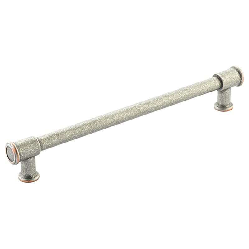 8" Steamworks Cabinet Pull, Distressed Pewter/Copper