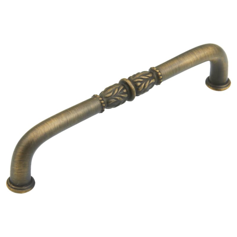 6" Meridian Cabinet Pull, Antique Light Polish