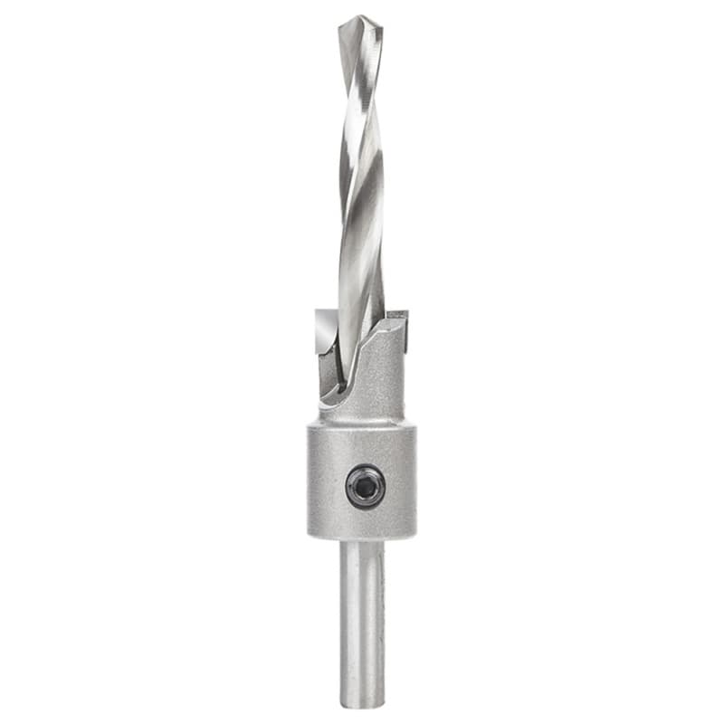 5/8" Dia x 5/16" Drill Dia Carbide Tipped Shankless Counterbore with Slow Spiral Drill, #20 Screw, 5/16" Drill Shank