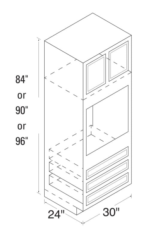 RANGE & SINK BASE CABINET GRAY, WC33RBS