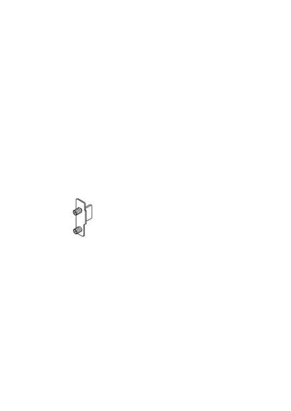 Metabox 320N Left-Hand Standard Front Fixing Bracket, Press-In, 2-1/8", Nickel-Plated