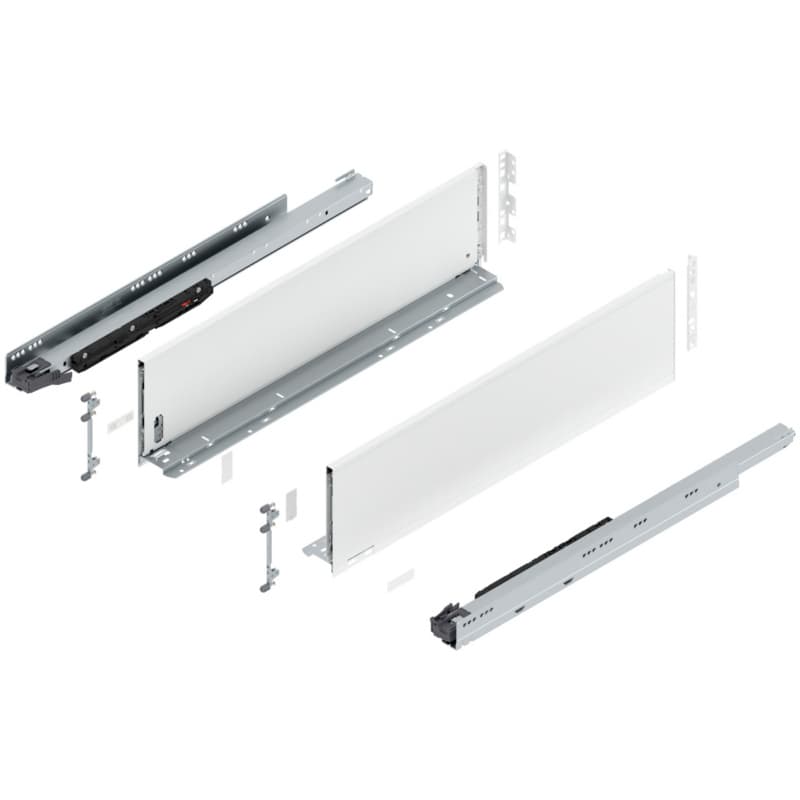 26" Legrabox Drawer System C Height, 7", 170lb Capacity Full-Extension with BLUMOTION, Silk White