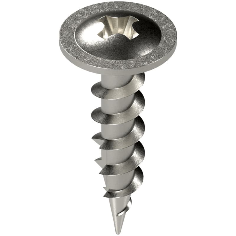 #8 x 3/4" Truss Head Hinge/Drawer Slide Screw, Phillips Drive Coarse Thread and Type 17 Auger Point, Zinc, Box of Hundred by Blum